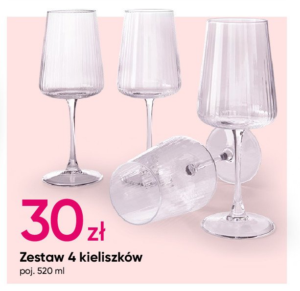 Kieliszki 520 ml promocja w Pepco