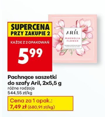 Pachnące saszetki do szafy 2-pak promocja w Biedronka