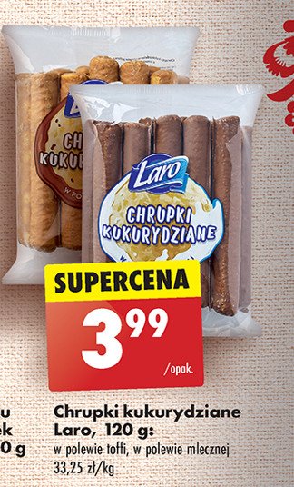 Chrupki kukurydziane w polewie czekoladowej mleczne Laro promocja