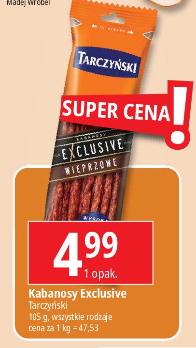 Kabanos exclusive wieprzowy Tarczy艅ski promocja