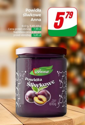 Powidła śliwkowe Anna promocja w Dino