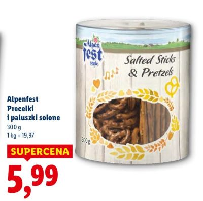 Precelki Alpenfest i paluszki solone promocja w Lidl