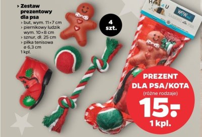 Zestaw prezentowy dla psa, różne rodzaje promocja w Netto