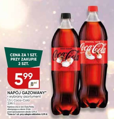 Napój gazowany Coca-Cola wybrany asortyment promocja