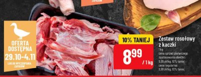 Zestaw rosołowy z kaczki promocja w POLOmarket