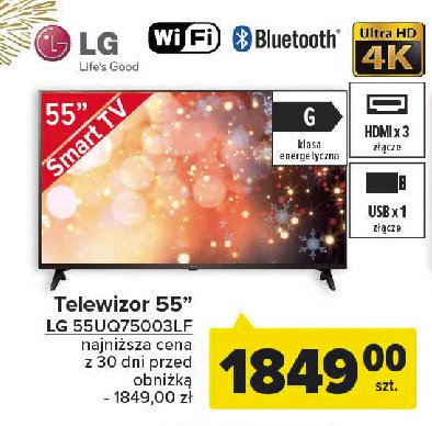 Telewizor 55'' 55uq75003lf promocja