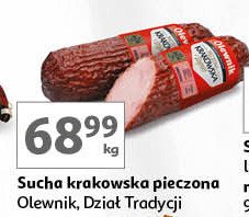 Kiełbasa krakowska sucha pieczona Olewnik promocja