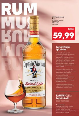 Rum Spiced Gold 0,7 l promocja w Kaufland