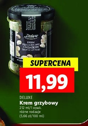 Krem pieczarkowy z truflami letnimi Deluxe promocja