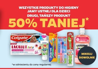 Wszystkie produkty do higieny jamy ustnej dla dzieci DRUGI -50% promocja w Netto
