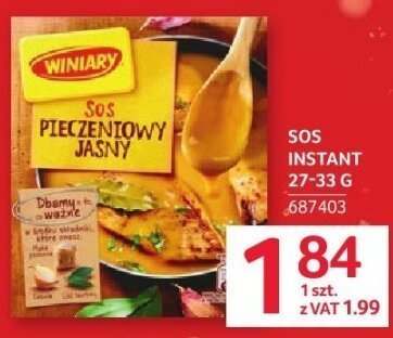 Sos pieczeniowy jasny Winiary 27-33 g promocja w Selgros