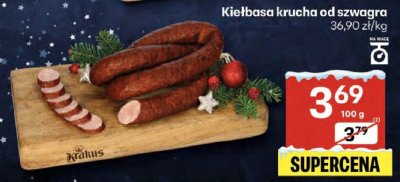 Kiełbasa krucha od szwagra Krakus animex promocja w Delikatesy Centrum