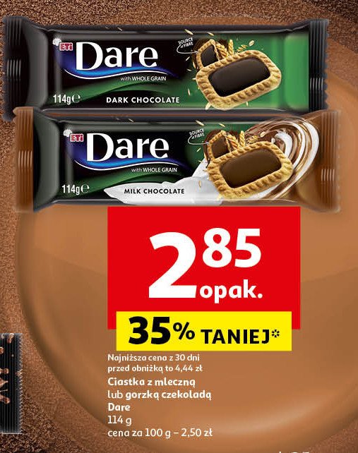 Ciastka mleczna czekolada Eti dare promocja