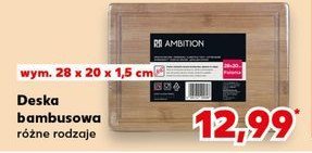 Deska bambusowa polama 28 x 20 x 1.5 cm Ambition promocja w Kaufland