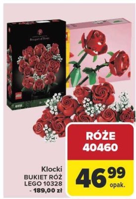 Klocki BUKIET RÓŻ LEGO 10328 promocja w Carrefour Market