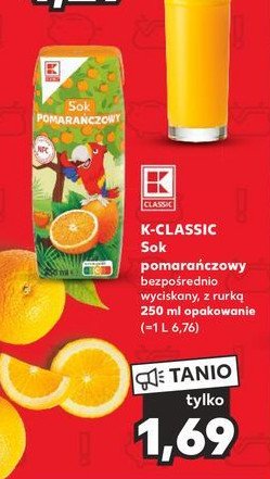 Sok pomara艅czowy K-classic promocja