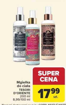 Mgiełka do ciała Tesori d'Oriente 200 ml promocja w Carrefour Market