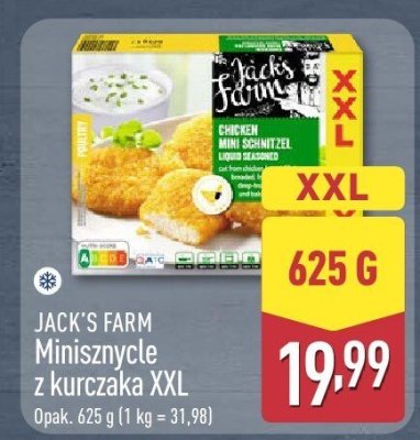 Minisznycle z kurczaka XXL Jack's Farm promocja w Aldi