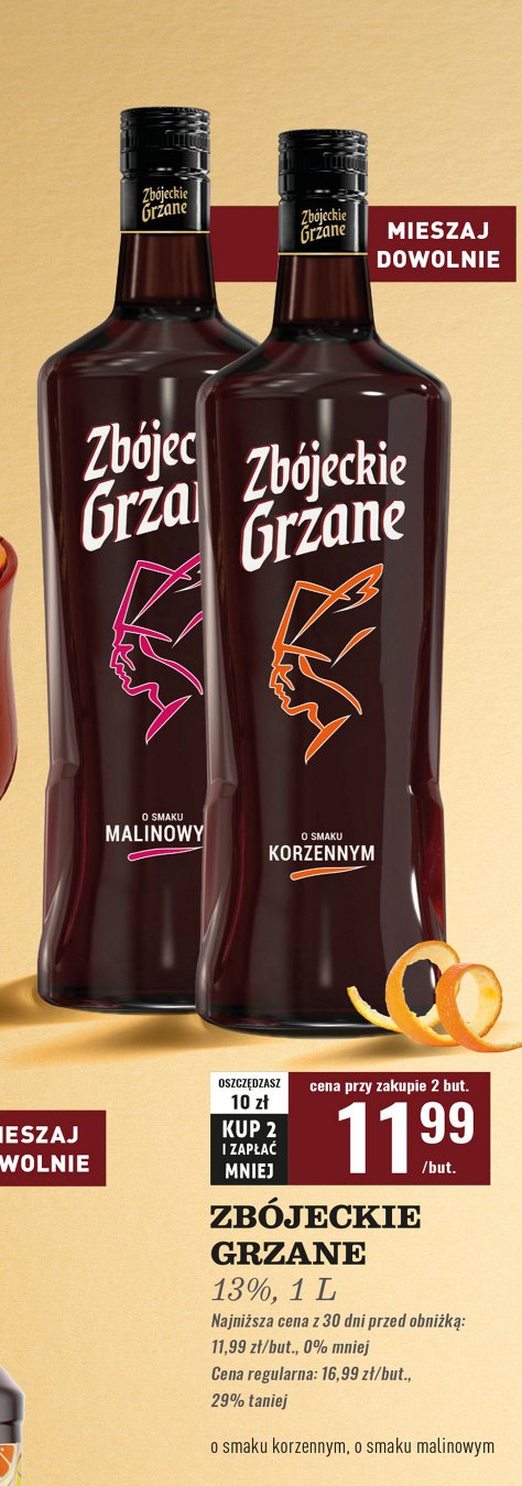 Wino Zbójeckie grzane malinowe promocja w Biedronka