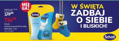 Elektryczny pilnik do stóp Scholl, Niebieski, 1 szt. promocja w Rossmann