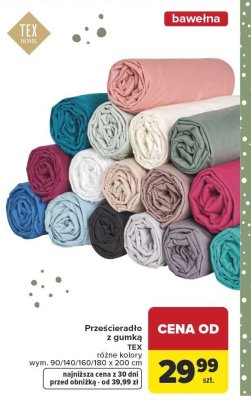 Prześcieradło promocja w Carrefour