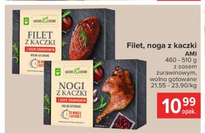 Noga z kaczki z sosem żurawinowym Ami promocja