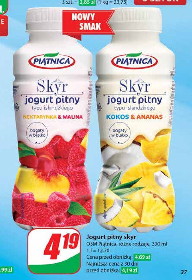 Jagurt kokos-ananas Piątnica skyr promocja