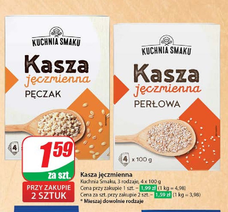 Kasza jęczmienna pęczak Kuchnia smaku promocja