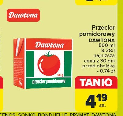 Przecier pomidorowy Dawtona promocja