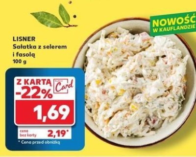 Sałatka z selerem i fasolą Lisner promocja