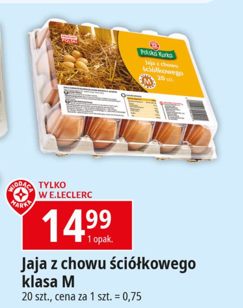 Jaja kl. m Wiodąca marka polska kurka promocja