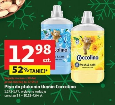 Płyn do płukania tkanin Coccolino 1,25-1,7l, wybrane rodzaje promocja w Auchan