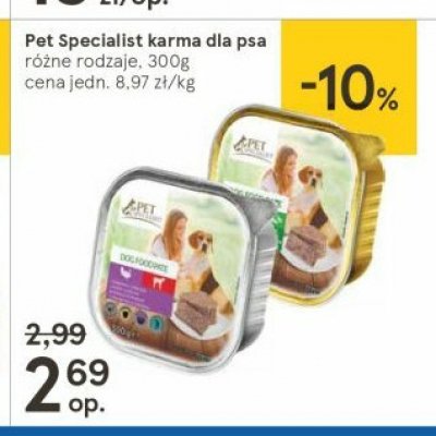 Karma dla psów pasztet z jagnięciną drobiem i warzywami Tesco pet specialist promocja