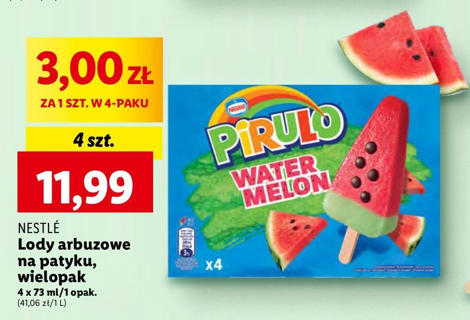Lód Pirulo watermelon promocja