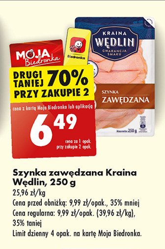 Szynka zawędzana Kraina wędlin promocja