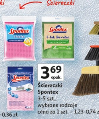 Ściereczki Spontex promocja w Auchan