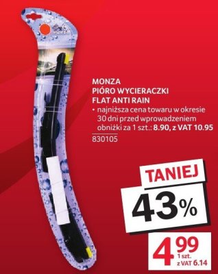 Pióro wycieraczki FLAT ANTI RAIN MONZA promocja w Selgros