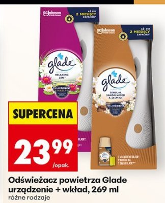 Odświeżacz powietrza Glade urządzenie + wkład, 269 ml promocja w Biedronka
