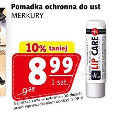 Pomadka ochronna do ust MERKURY promocja w Prim Market