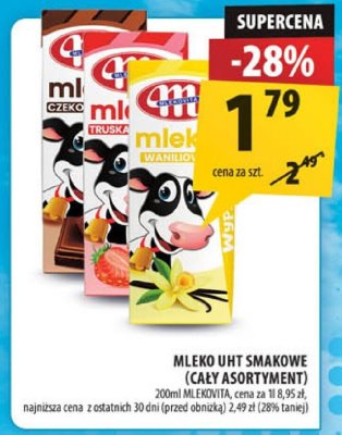 Mleko UHT Smakowe (cały asortyment) Mlekovita promocja w Arhelan
