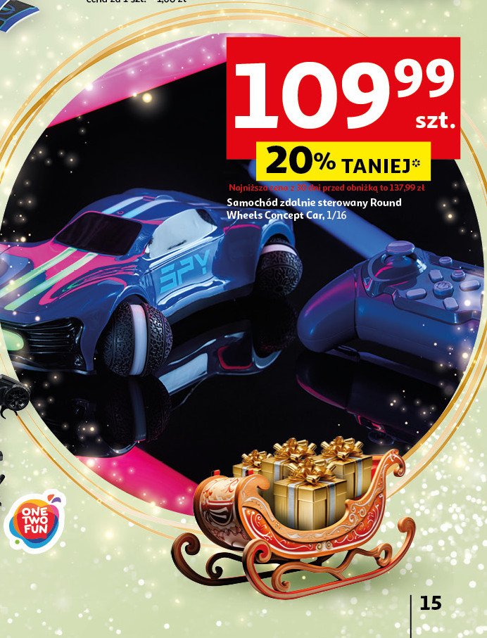 Samochód round wheels concept promocja w Auchan