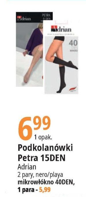 Podkolanówki damskie 40 den Adrian promocja