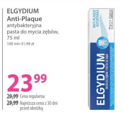 Pasta ELGYDIUM Anti-Plaque promocja w Hebe