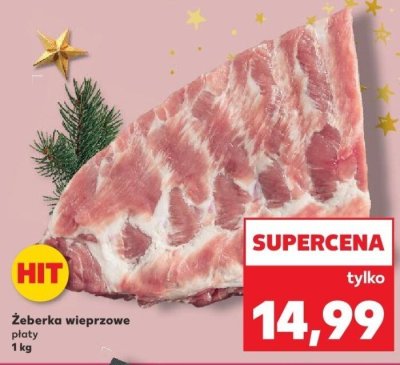 Żeberka wieprzowe płaty promocja w Kaufland