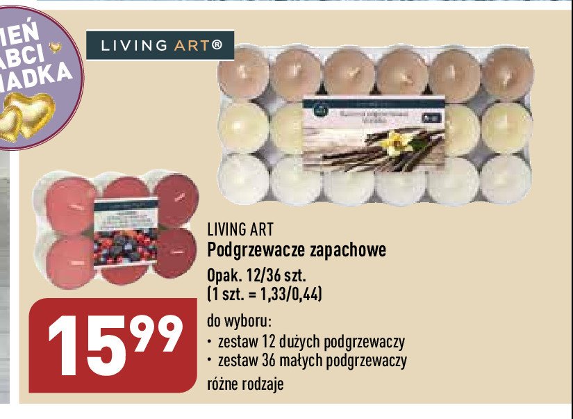 Podgrzewacze zapachowe maxi Living art promocja