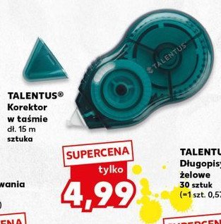 Korektor w taśmie 15 m Talentus promocja