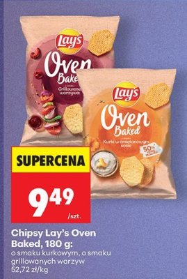 Chipsy Lay's Oven Baked, 180 g: pieczone klasyczny, o smaku grillowanych warzyw promocja w Biedronka