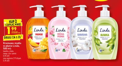 Mydło w płynie bawełna Linda promocja