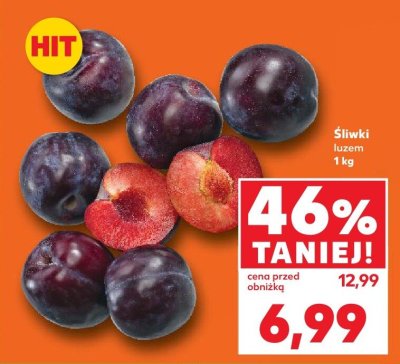Śliwki luzem promocja w Kaufland