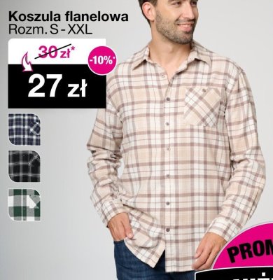Koszula flanelowa rozm. S-XXL promocja w Woolworth